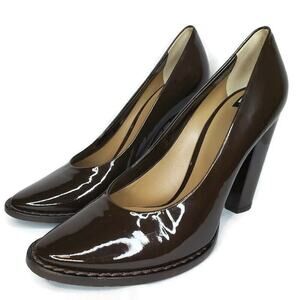 Dolce & Gabbana Shoes Pumps Brown Patent Leather High 3.5”Heels Womens Sz 40 EU